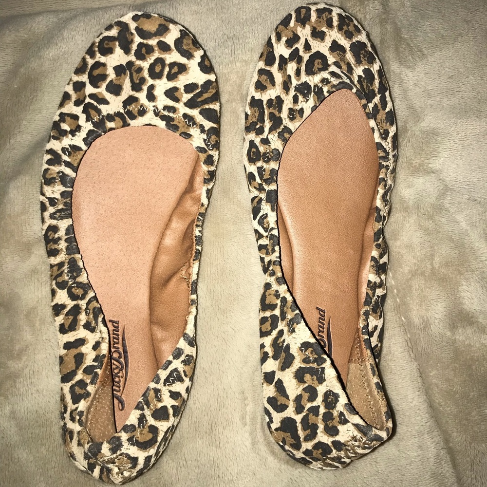 Lucky Brand Leopard Flats
